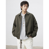 UHUZZ 25AW智者哈灵顿工装 夹克休闲复古翻领廓形宽松外套男女情侣