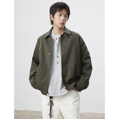 UHUZZ 25AW智者哈灵顿工装夹克休闲复古翻领廓形宽松外套男女情侣