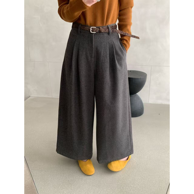 秋季新款韩系仿羊绒九分休闲裤