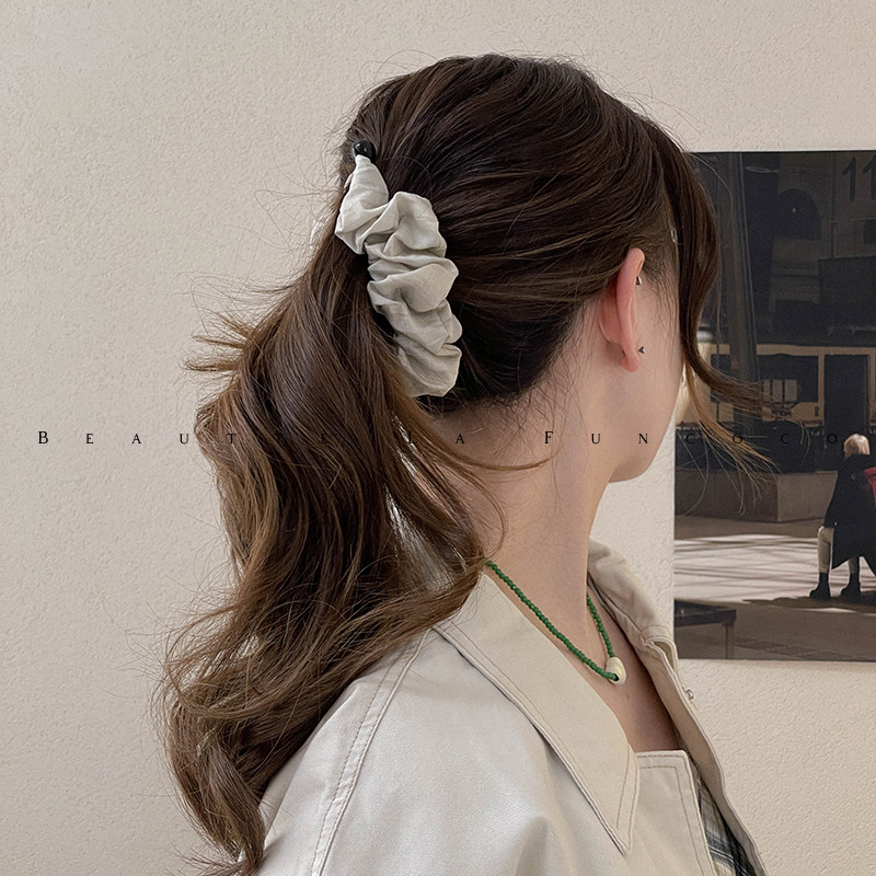 FUNCOCO｜紧实发量少显多~秋冬布艺竖式固定马尾发夹后脑勺香蕉夹,饰品/流行首饰/时尚饰品新,发饰,淘宝优惠券,粉丝福利购,淘宝优惠卷