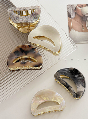 鲨鱼夹发量少的小号短发头饰高级感中号抓夹半扎发夹女后脑勺夹子