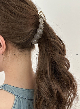 韩国简约香蕉夹竖夹气质发量少马尾发夹后脑勺竖式防滑发夹子发卡