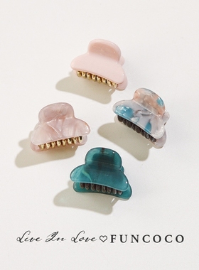 韩国精致小巧醋酸小号发抓夹刘海头顶发夹子后脑勺边夹发饰女抓卡