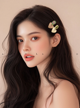 手作の干花超仙发夹女森系仙美高级感刘海侧边头饰发卡夹子鸭嘴夹