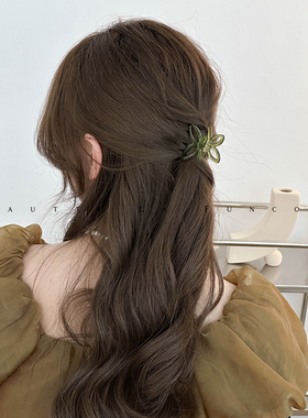 半扎温柔韩系｜醋酸镂空蝴蝶小号后脑勺抓夹鲨鱼夹头饰高品质秋冬