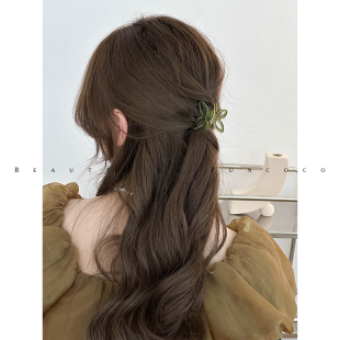 半扎温柔韩系｜醋酸镂空蝴蝶小号后脑勺抓夹鲨鱼夹头饰高品质秋冬