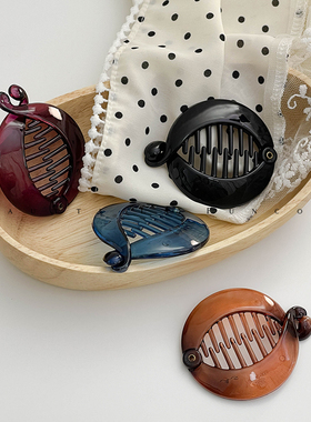 FUNCOCO｜紧实耐用~韩国AS无痕不伤发高马尾香蕉夹竖式防滑发卡女