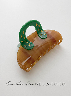 「出口日本」小众设计高级感发夹女后脑勺2024年网红新款抓夹高端