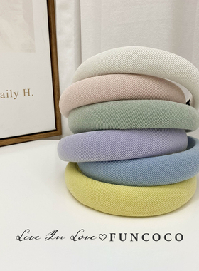 韩国进口发箍网红2024年新款海绵高颅顶仙气头箍洗脸复古高级感女