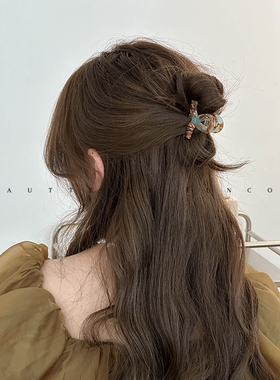 杨紫同款小号半扎发发夹女小抓夹刘海夹发饰高级感夹子头饰鲨鱼夹