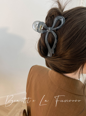 气质抓夹女大号高级感后脑勺盘发鲨鱼夹发量多发夹子头饰网红韩国