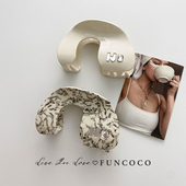 设计师小众款 大理石醋酸大号发量多鲨鱼夹后脑勺发夹高级感发抓夹