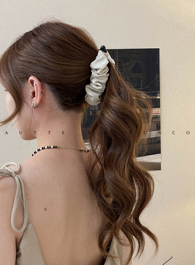 FUNCOCO｜狂甩不掉~紧实防滑简约气质香蕉夹发量少竖式马尾发夹女