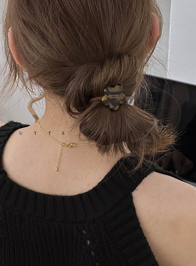 FRANC小金标韩国发圈百搭气质简约高级高弹力低马尾头绳不伤发女