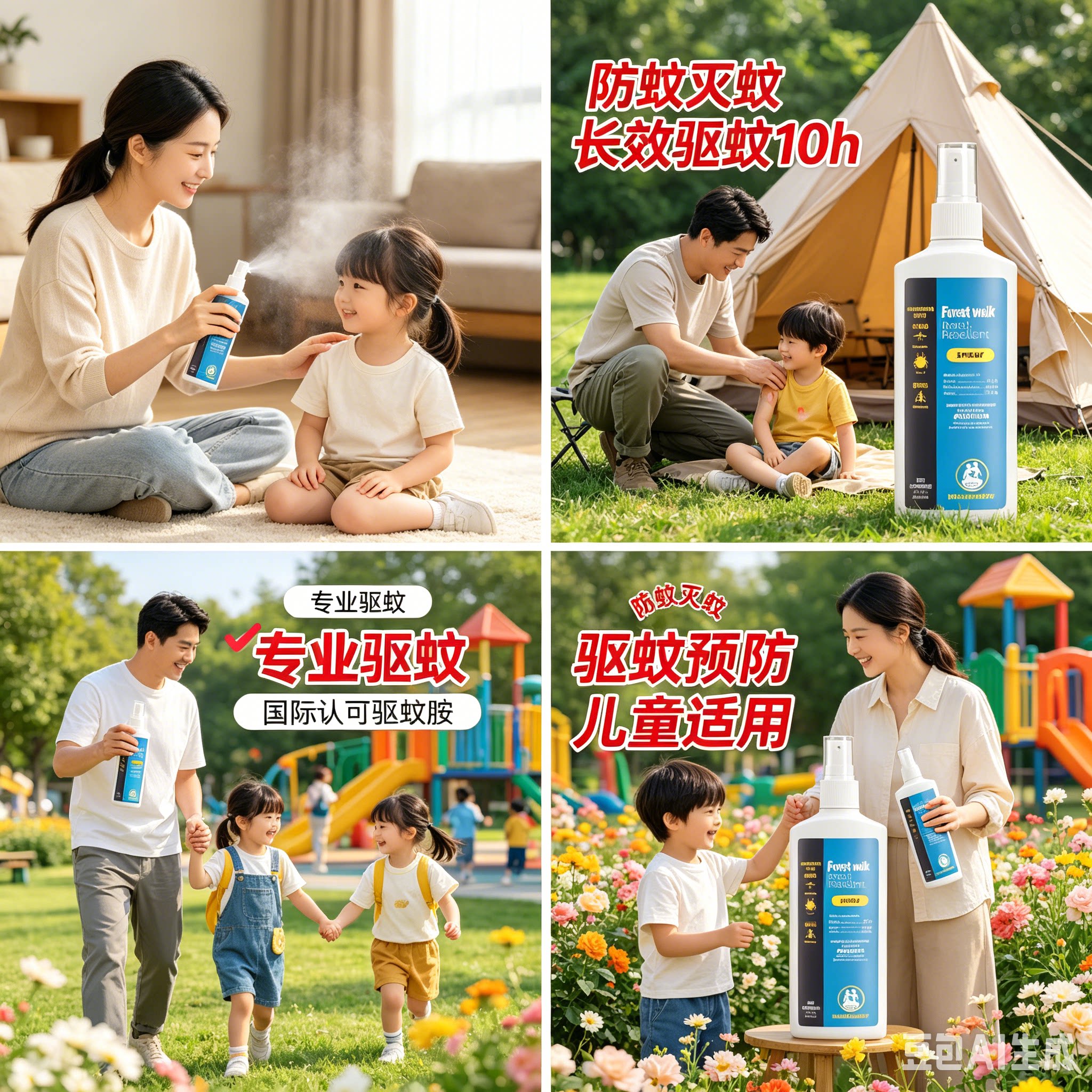 森林索耶驱蚊乳液婴儿童驱蚊喷雾孕妇宝宝防蚊虫水避蚊胺派卡瑞丁