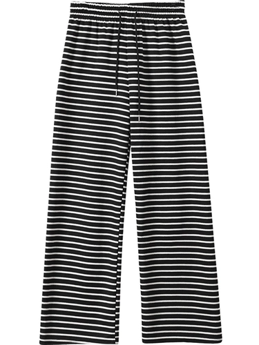 Осенние штаны для отдыха, высокая талия, свободный прямой крой