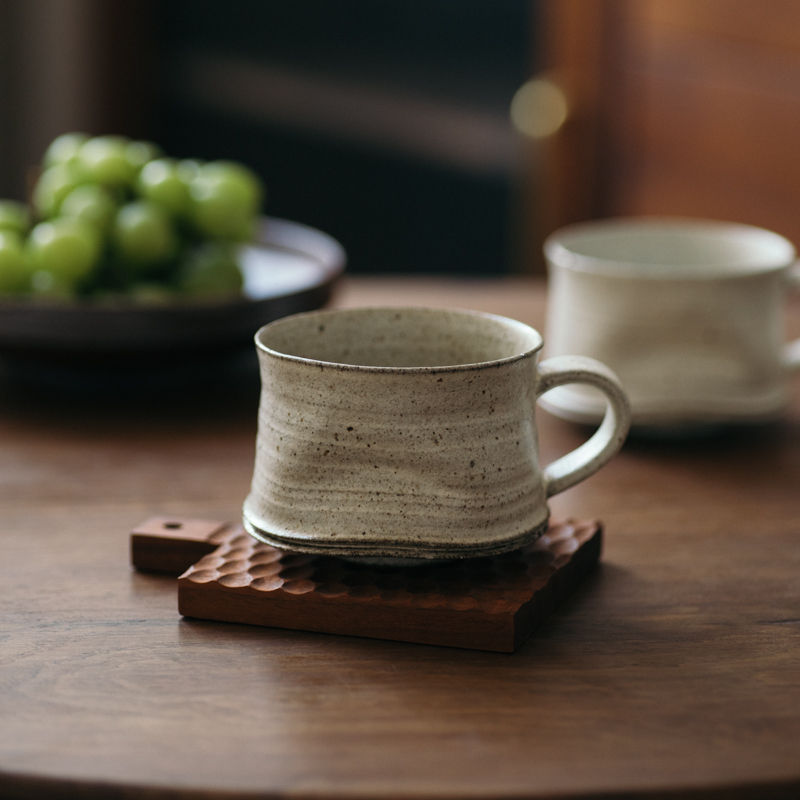 伍杯咖啡杯日系复古手作景德镇