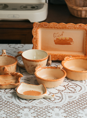 手绘陶瓷咖啡杯碟套装家用下午茶杯碟套装