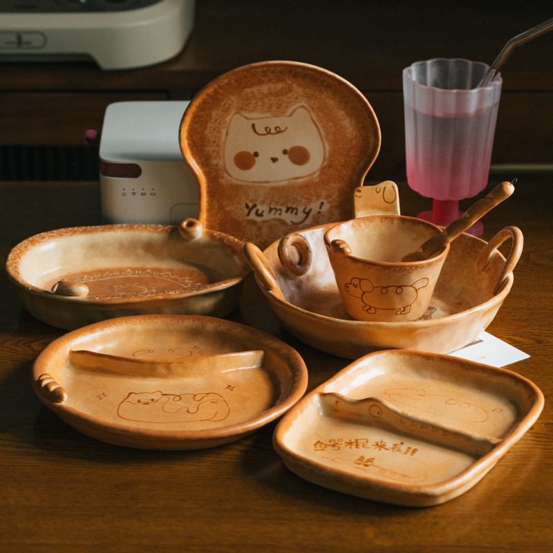 景德镇陶瓷餐具套装家用菜盘子