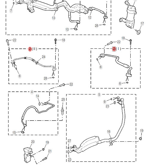 适用于荣威D7DMH 空调管