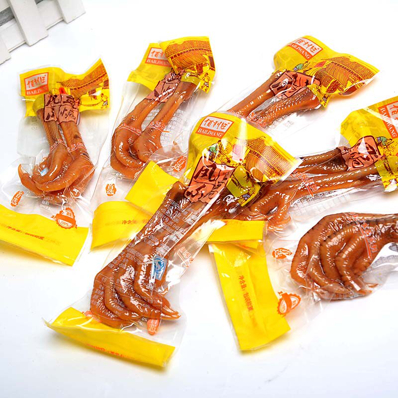 佰利旺盐焗凤爪500g盐焗鸡爪真空包装卤味鸡爪休闲零食品特产小吃