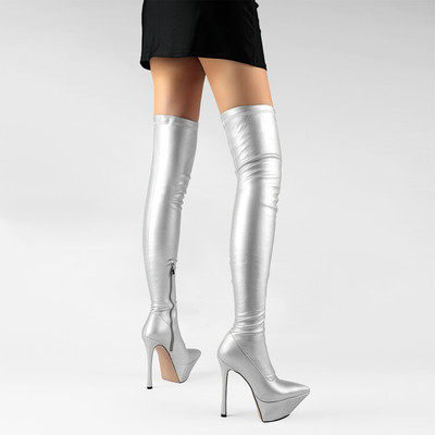 春秋亚马逊速卖通大码走秀时装靴