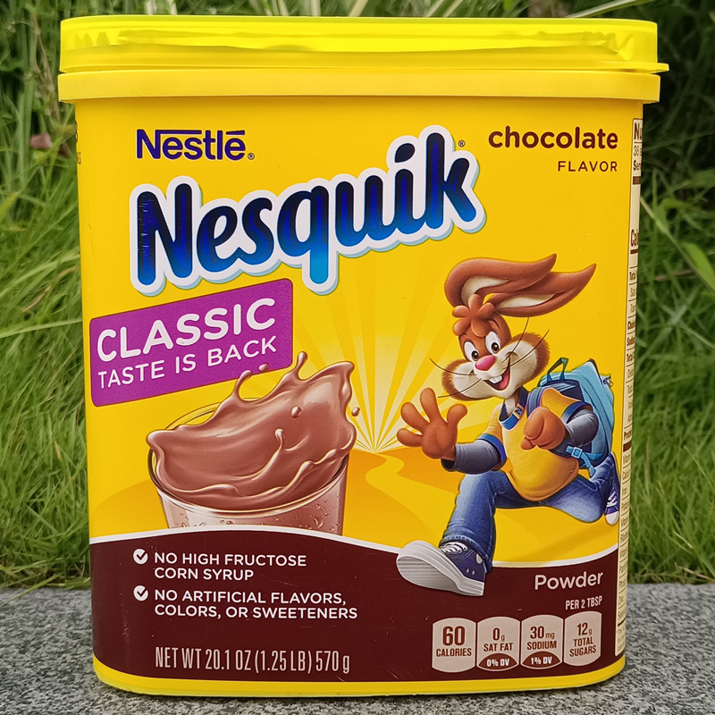 570g雀巢巧克力味冲饮粉代餐饱腹冲饮奶昔Nesquik chocolate-封面