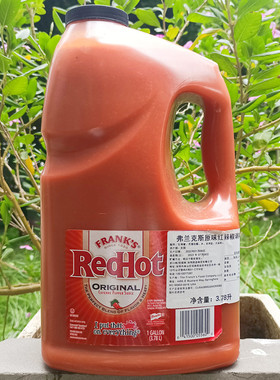 美国弗兰克斯原味红辣椒酱醺辣酱汁 Franks Red Hot Sauce 3.78L