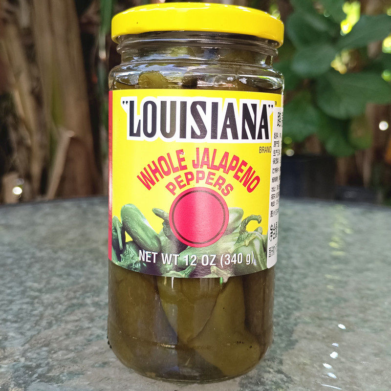 美国路易斯安那墨西哥辣椒罐头louisana whole jalapeno peppers
