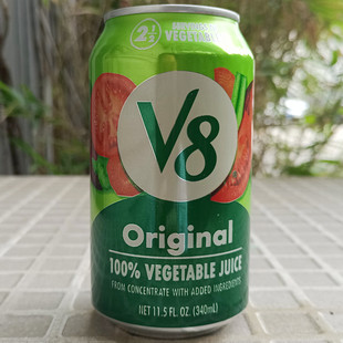 美国V8浓缩混合蔬菜汁饮料可做培养基调酒汁100% VEGETABLE JUICE
