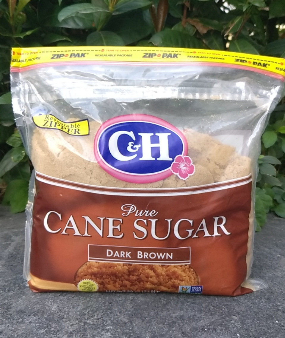 c&h黑棕糖(红糖粉)美国原料c&h dark brown cane sugar 907g