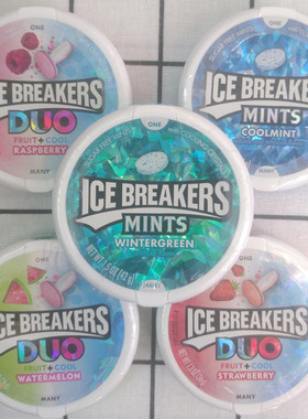 酷力冰冬薄荷糖无糖香口珠口香糖ICE BREAKERS SUGAR FREE MINTS