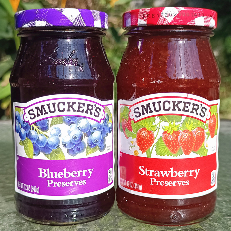 美国进口Smuckers Preserves Jam斯味可涂抹草莓蓝梅果酱340g 粮油调味/速食/干货/烘焙 果酱/鲜花酱/甜味酱 原图主图