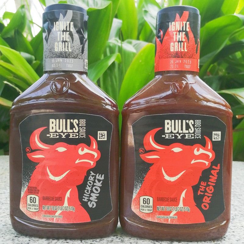 Bull's barbecue sauce美国进口烧烤调料 牛眼牌烟熏味烧烤调味酱