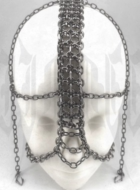 IIIMIII暗黑多层头链面饰