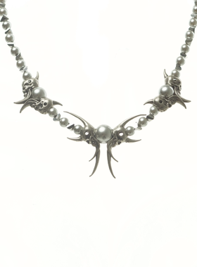 iiimiii黄铜镀银锁骨链