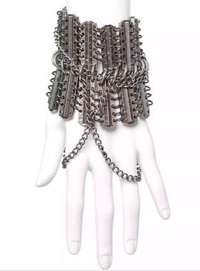 金属拼接暗黑链条手镯IIIMIII