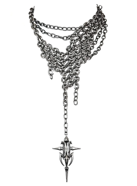 IIIMIII系列暗黑拼接不规则项链