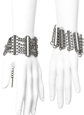 金属拼接手链iiimiii黄铜暗黑