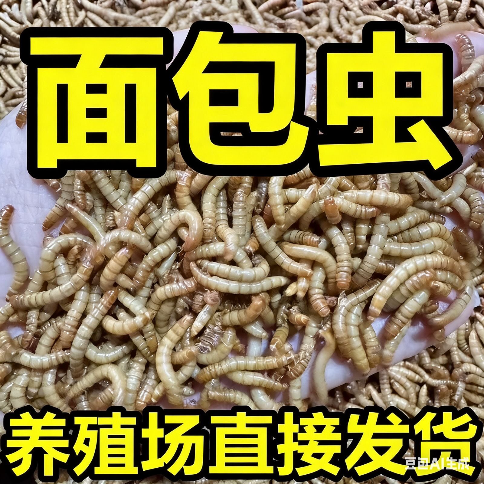 黄粉虫鲜活面包鱼龟饲料仓鼠