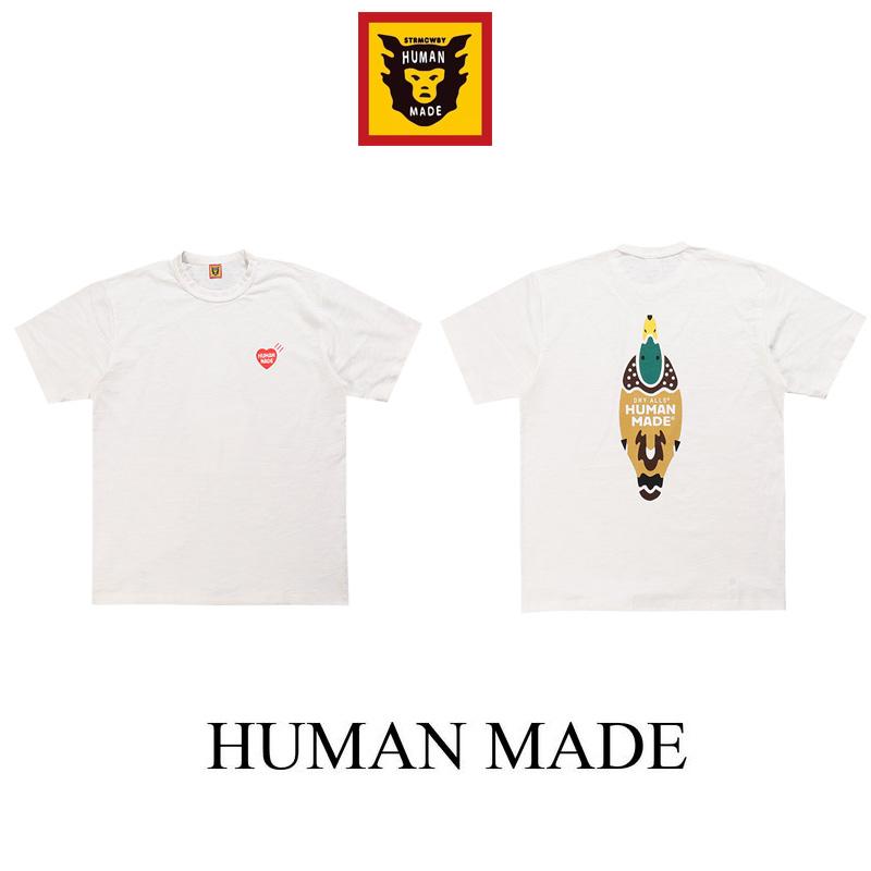 humanMADE日系短袖爱心小鸭子T恤