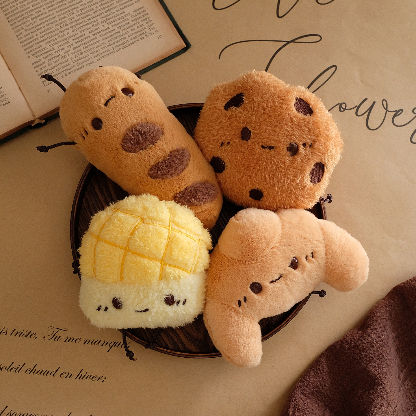 治愈系下午茶美食小玩偶桌伴