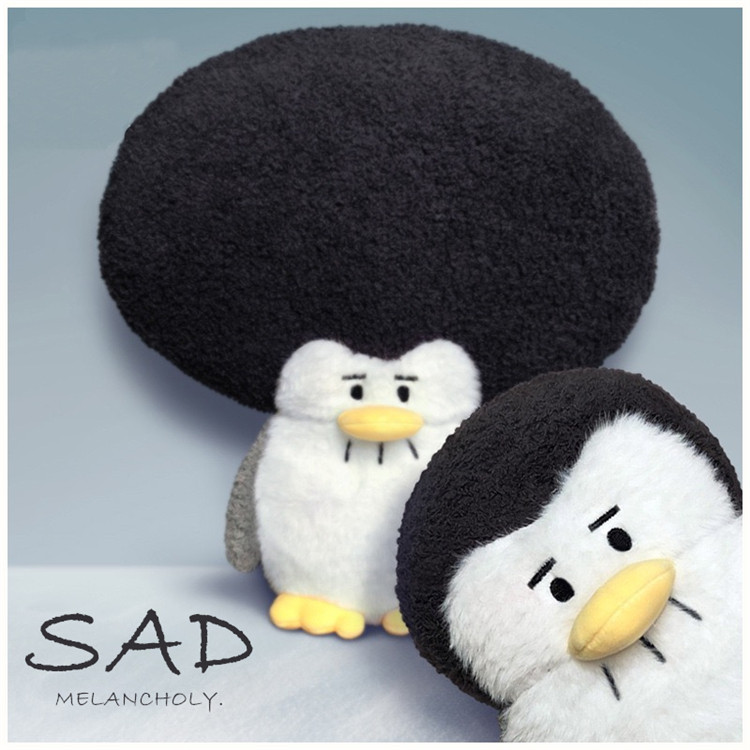 大头企鹅毛绒玩具搞怪玩偶情人节沙雕男友礼物满身脂肪的胖子公仔