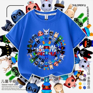 Animal Hospital动物医院roblox游戏儿童短袖t恤半袖上衣服体恤衫