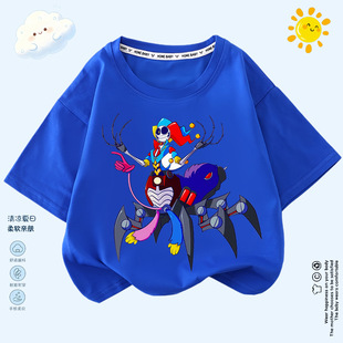 poppy playtime prototype衣服周边男女儿童打底汗衫上衣夏装半袖