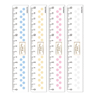 日本国誉淡彩尺子波浪尺15cm