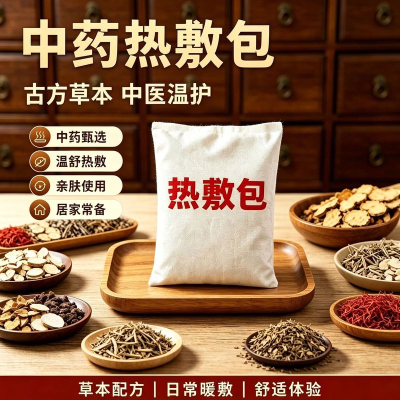 草本热敷包家用腿膝腰椎肩颈脖子热敷专用理疗包保健护具院内同款