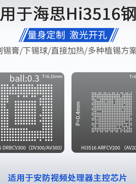 适用于海思Hi3516 DRBCV300 AV300 ARFCV200摄像机芯片植锡网钢网