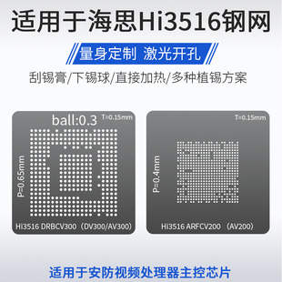 适用于海思Hi3516 DRBCV300 AV300 ARFCV200摄像机芯片植锡网钢网