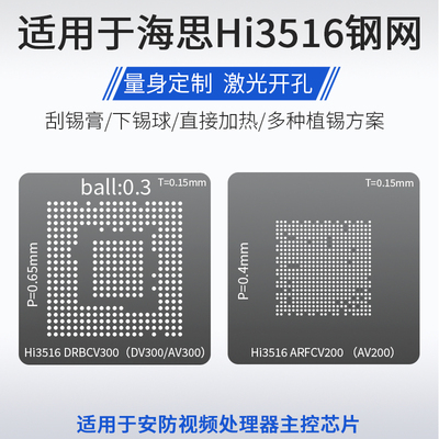 海思Hi3516DV300植锡网钢网